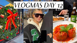 VLOGMAS IN NEW YORK DAY 12 festive sunday date  decorating ryans apartment [upl. by Ardnaz]