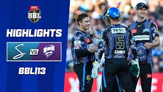 Adelaide Strikers v Hobart Hurricanes  BBL13 [upl. by Mathilda402]