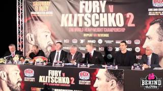 FURYKLITSCHKO II PRESSER HIGHLIGHTS  WLAD TELLS FURY TO F OFF FURY RESPONDS [upl. by Oniliuqnart215]