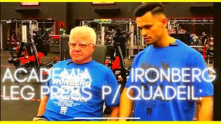 Academia IRONBERGLeg Press p tratar Artrose quadril c impacto diminuído [upl. by Ardel30]