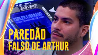 ARTHUR AGUIAR É ESCOLHIDO NO PAREDÃO FALSO E TOCA O TERROR NO QUARTO SECRETO 💥🔥  BBB 22 [upl. by Eiffe]