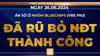 Chứng khoán ngày 26062024 Ẩn số ở nhóm Bluechips VRE PNJ  Đã rũ bỏ nđt thành công [upl. by Ainollopa970]