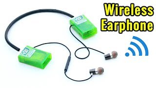 How to make Wireless Earphones at Home [upl. by Beverly]