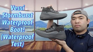 Vessi Stormburst Waterproof Boot Waterproof Test [upl. by Aiym]