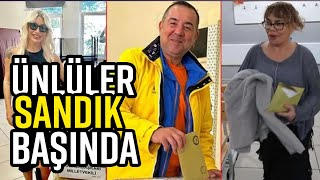 SEZEN AKSU SERENAY SARIKAYA BERRAK TÜZÜNATAÇ ATA DEMİRER… ÜNLÜLER OYLARINI KULLANIYOR [upl. by Cirle970]