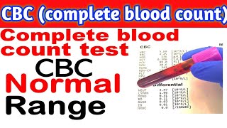 CBC Complete Blood Count Test study Cbc test  cbc test kya hai [upl. by Frederic]