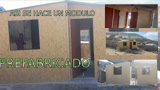 CASA PREFABRICADA DE 6X6 DE MADERA Y OSB ¦ 6 DIAS DE TRABAJO EN 5 MINUTOS [upl. by Ymac]