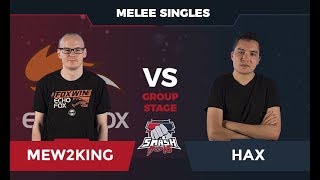 Mew2King vs Hax  Melee Singles Group D  Smash Summit 5 [upl. by Euqinotna]