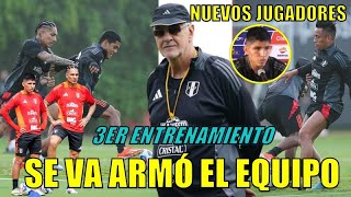 OTRO DIA DE ENTRENAMIENTO EN LA SELECCION PERUANA CONFERENCIA DE QUISPE LLEGARON CALLENS Y ABRAM [upl. by Eirrehs]