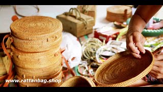 A short story about the process of making rattan bags  wwwrattanbagshop [upl. by Thaine]