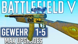 Fully Upgraded Gewehr 15 Scuffed M1A1 Battlefield 5 [upl. by Liatris]