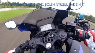 Gagal Tes Top Speed New Yamaha R25 Facelift 2018 Shock USD Terbukti Mantul [upl. by Negrom208]