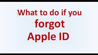 What to do if you forgot apple id  how to find forgotten apple id email 2019 [upl. by Asamot]