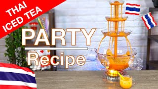 ChaTraMue Thai Iced Tea Party Large Batch Drink Recipe [upl. by Kellia]