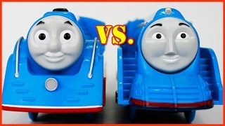 Thomas and Friends The Great Race Plarail Streamlined Thomas vs Plarail Shooting Star Gordon [upl. by Aikenahs]