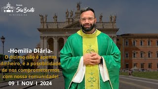 O dízimo é a possibilidade de nos comprometermos com nossa comunidade Dom ThiagoHomilia091124 [upl. by Annauqaj]