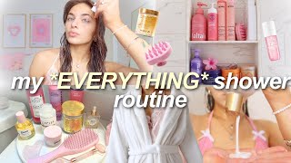 MY EVERYTHING SHOWER ROUTINE 🚿🫧🎀 haircare skincare amp hygiene essentials [upl. by Alanna]