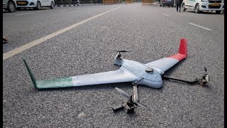 VTOL hybrid tricopter first flight  FAIL [upl. by Innavoeg291]