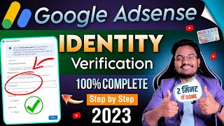 Google Adsense Identity Verification 100 Complete  How to Verify Identity in Google Adsense 2025 [upl. by Eerac]