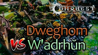 Dweghom vs Wadrhun quotBulwarkquot Conquest Last Argument of Kings  2000 pts [upl. by Esilahc]