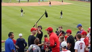 Getting filmed by MLB at Citizens Bank Park [upl. by Aleemaj288]