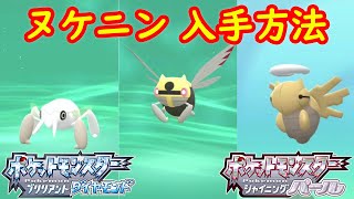 【ツチニン → テッカニン ヌケニン】入手方法 進化 解説 攻略 【ポケモン ダイパリメイク ポケモン ブリリアントダイヤモンド・シャイニングパール】 [upl. by Uhn]