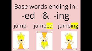 Base Words Ending in ED amp ING  Learn to Read with Me [upl. by Isola]