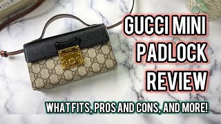 IS SHE WORTH IT👀 Reviewing the Gucci Mini Padlock Price Size What Fits and more [upl. by Claudetta]