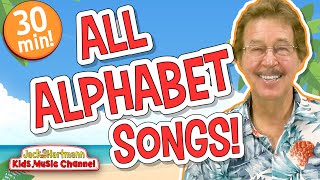 All APHABET Songs  30 MINUTES of Alphabet Songs  Jack Hartmann [upl. by Crescantia240]