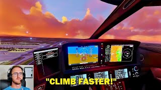 Most INTENSE Departure I’ve Flown in Microsoft Flight Simulator with ATC [upl. by Odrick706]