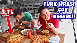 Türk Lirası Bu Ülkede ÇOK DEĞERLİ Dünyanın EN UCUZ Yemek Fiyatları [upl. by Mallis]