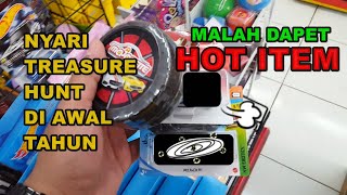 VLOG HUNTING HOT WHEELS TREASURE HUNT DI AWAL TAHUN  MALAH DAPET HOT ITEM [upl. by Magbie]