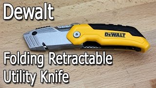 Dewalt Retractable Folding Utility Knife Review [upl. by Solon]