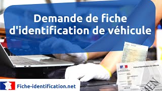 Fiche didentification de véhicule pour contrôle technique  carte grise [upl. by Ecirehc148]