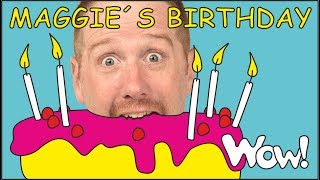 Maggies Birthday Story for Kids NEW from Steve and Maggie  Stories for Kids by Wow English TV [upl. by Ademordna]