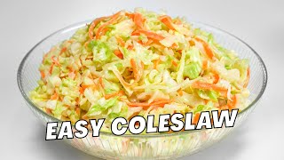 HOMEMADE COLESLAW Easy Apple COLE SLAW in 20 Minutes Making Coleslaw Recipe by Always Yummy [upl. by Neale]