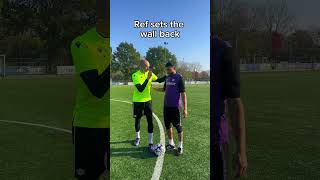 The keeper needs a higher wall🤯 goalkeeper football soccer footballplayer soccerplayer futbol [upl. by Anaehs]