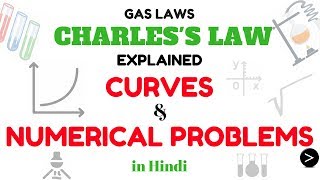 Charless Law Fully Explained With CURVES AND NUMERICAL PROBLEMS  Hindi  Gas Laws  Chemistry [upl. by Wie]