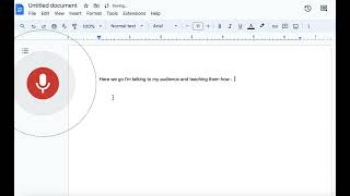 Voice Typing with Google Docs [upl. by Lose251]