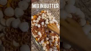 Smoked Snack Mix recipe delicious delicious snacks snack partyfoods partyfood pelletgrill [upl. by Drummond]