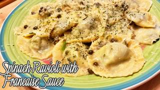 Spinach Ravioli with Francaise Sauce Recipe [upl. by Iolanthe]