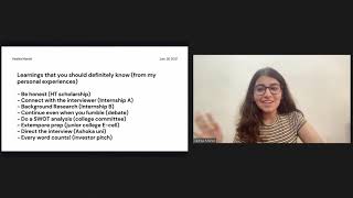 Vedika Manek  Webinar on Communication Skills for Personal Interview Part 2 [upl. by Mauve]