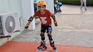 Watch as Medhansh unboxes his brandnew Cosco inline skates Join us for an exciting first look [upl. by Treblah341]