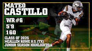 Mateo Castillo WR Junior Highlights [upl. by Hyams]