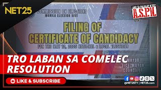 Korte Suprema naglabas ng TRO laban sa Comelec resolution  ASPN [upl. by Rabma]