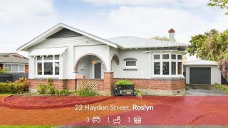 22 Haydon Street Roslyn Palmerston North Manawatu [upl. by Lyreb]