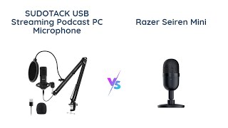 SUDOTACK USB Mic vs Razer Seiren Mini  Comparison amp Review [upl. by Neenwahs]