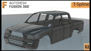 Fusion360 Tspline Pickup Truck Model  Parmar Kishan  Part 2 [upl. by Iek]