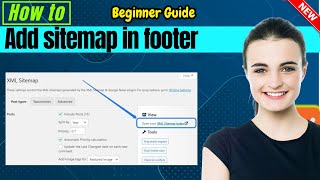 How to add sitemap in wordpress footer  Full Guide [upl. by Kiah754]