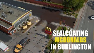 Sealcoating Mcdonalds in Burlington Ontario [upl. by Niamreg258]